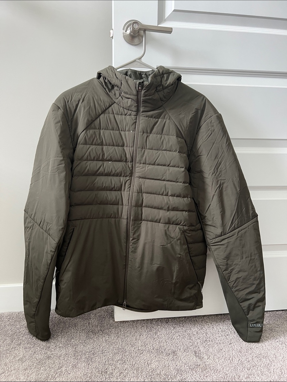 lululemon athletica Olive Hooded Quilted Puffer Jacket